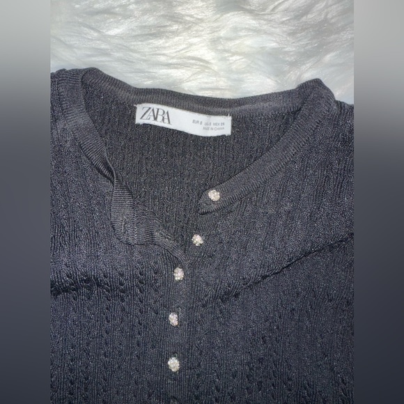 Zara Rhinestone Button Cardigan - Picture 3 of 5
